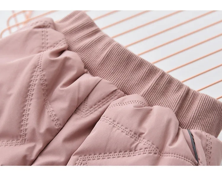 2024 New High quality thick winter warm cashmere kids baby pants Boys Girls children' cotton trousers children jeans1-6Y