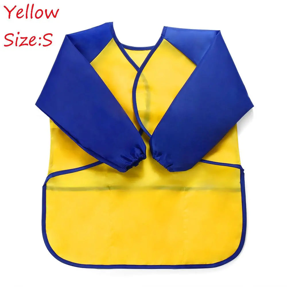 Children Art Baking Craft Kitchen Waterproof Art Kids Painting Apron Cooking Bib