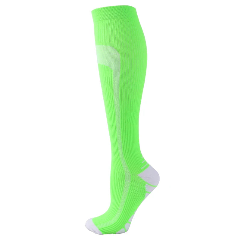 Running Men Women Compression Socks For Football Anti Fatigue Pain Relief 20-30 Mmhg Black Compression Socks Fit For Sport Socks