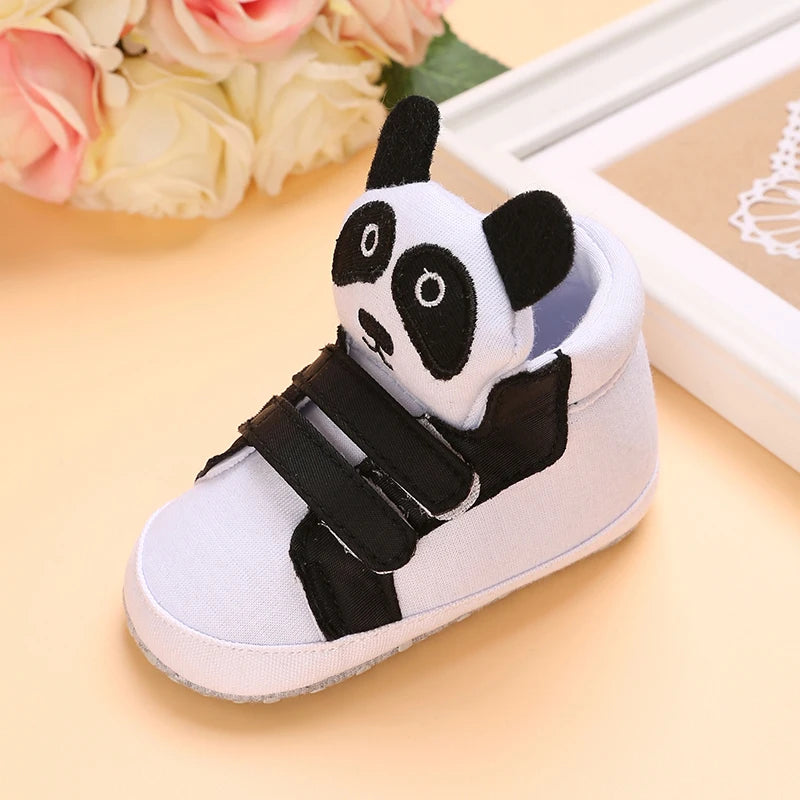 0-18 Months Infant Spring Shoe Newborn Infant Girls and Boys Recreational Baptism Non-Slip Walking Shoe White Soft-soled Sneaker