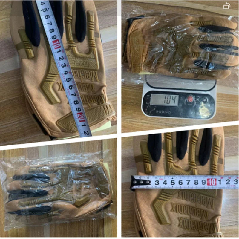 a pairSeals Full Finger Protective Gloves Male Training Fighting Outdoor Bicycle Riding Camouflage Gloves