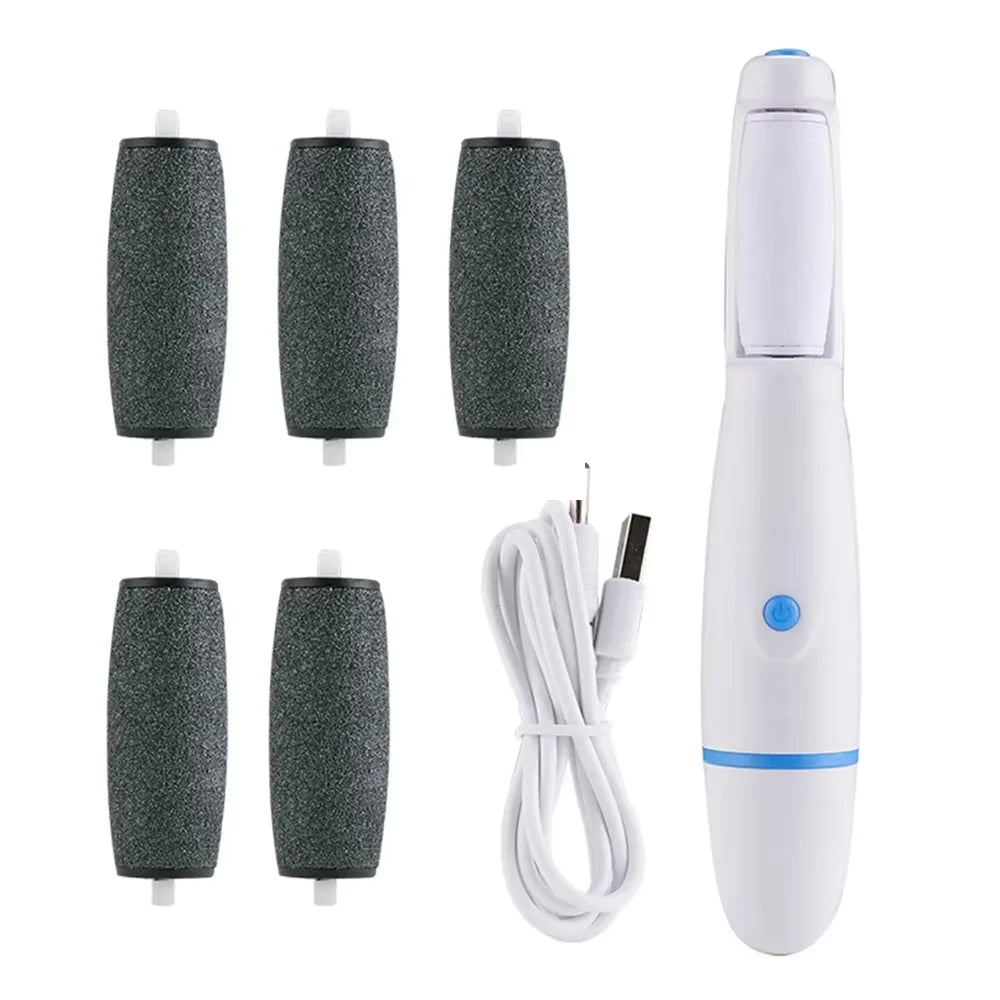 Electric Foot Grinder Auto Wireless Remove Dead Skin Calluses Cracks Hard Cracked skin Pedicure Tool Waterproof Foot Cleaner