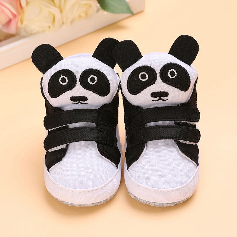 0-18 Months Infant Spring Shoe Newborn Infant Girls and Boys Recreational Baptism Non-Slip Walking Shoe White Soft-soled Sneaker