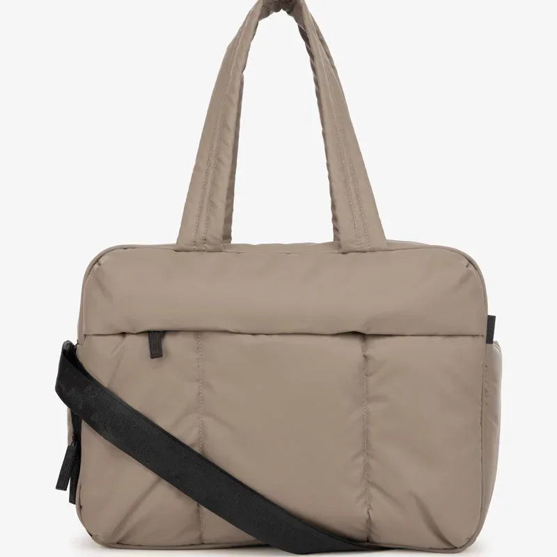 Duffel Weekender Bag Large Capacity Women Multifunction Leisure Travel Puffer Tote Gym Bag Carry on Bag with A Shoe Compartment