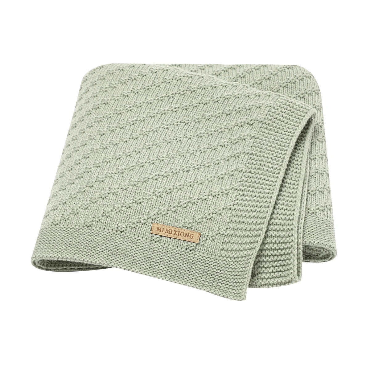 Solid Color 70 cm * 90 cm 0-24 Months Newborn Baby Swaddle Wraps Soft Infant Security Blankets Knitted Acrylic Baby Blankets