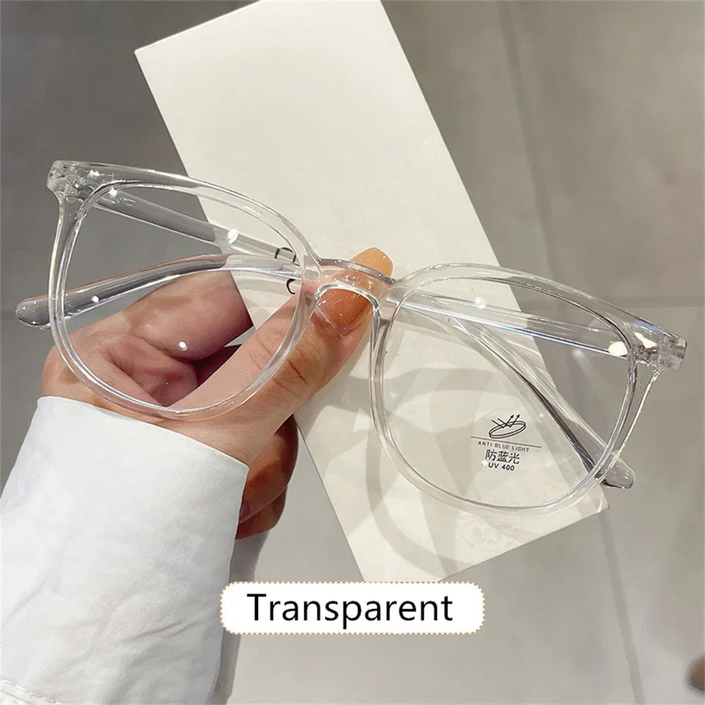 New Retro Ultra-light Glasses Anti-blue Light Flat Glasses Female Fashion Exquisite Casual Transparent Frame Flat Light Glasses