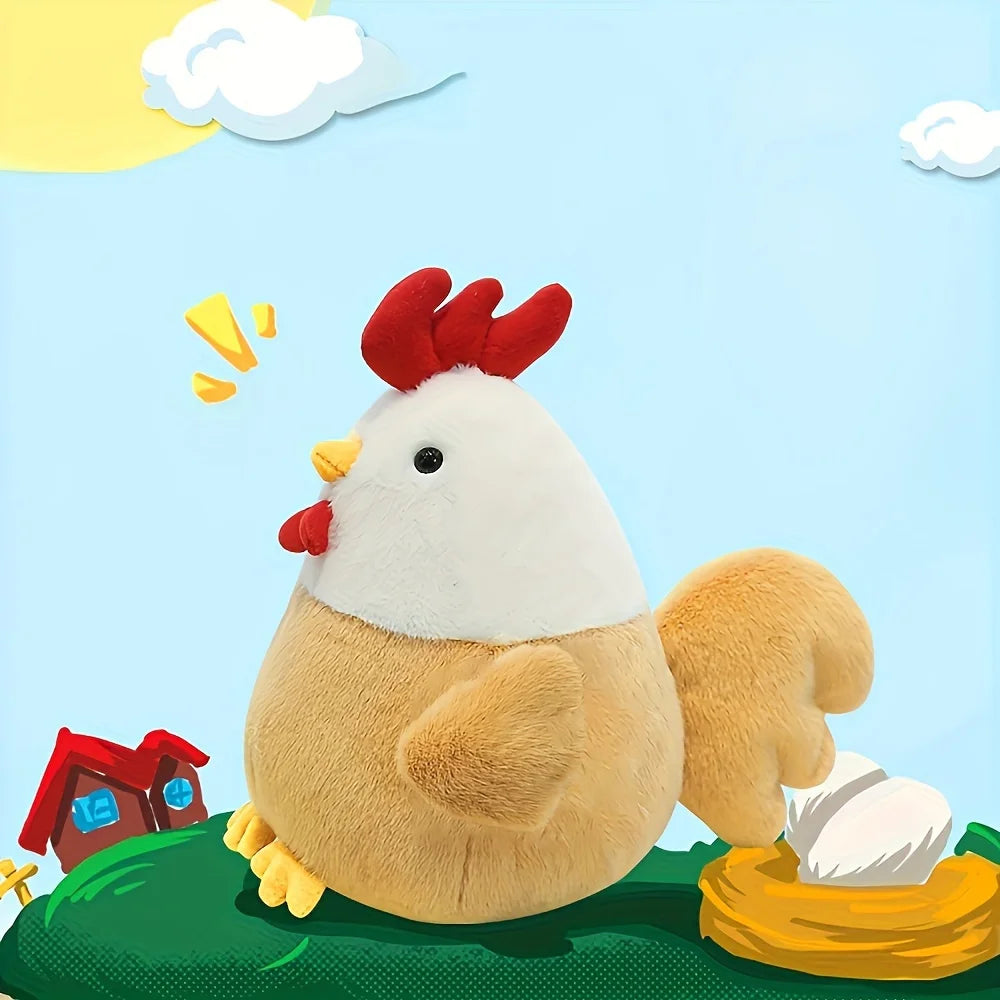 1 Cute Doll, Chicken Doll, Plush Toy, Soft and Comfortable Chicken Doll, Hen Rag Doll, Sleep Doll, Pillow As A Gift