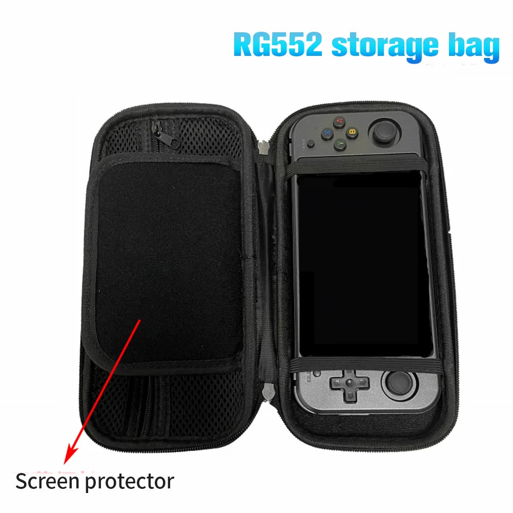 EVA Game Console Bag Portable Shockproof Storage Bag for RG552 Video Game Console Protective Organizer