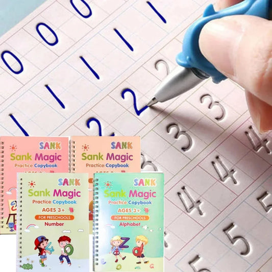 Magical Tracing Workbook Educational Montessori Books for Children Pen Control Training Reusable Calligraphy Copybook for Kids