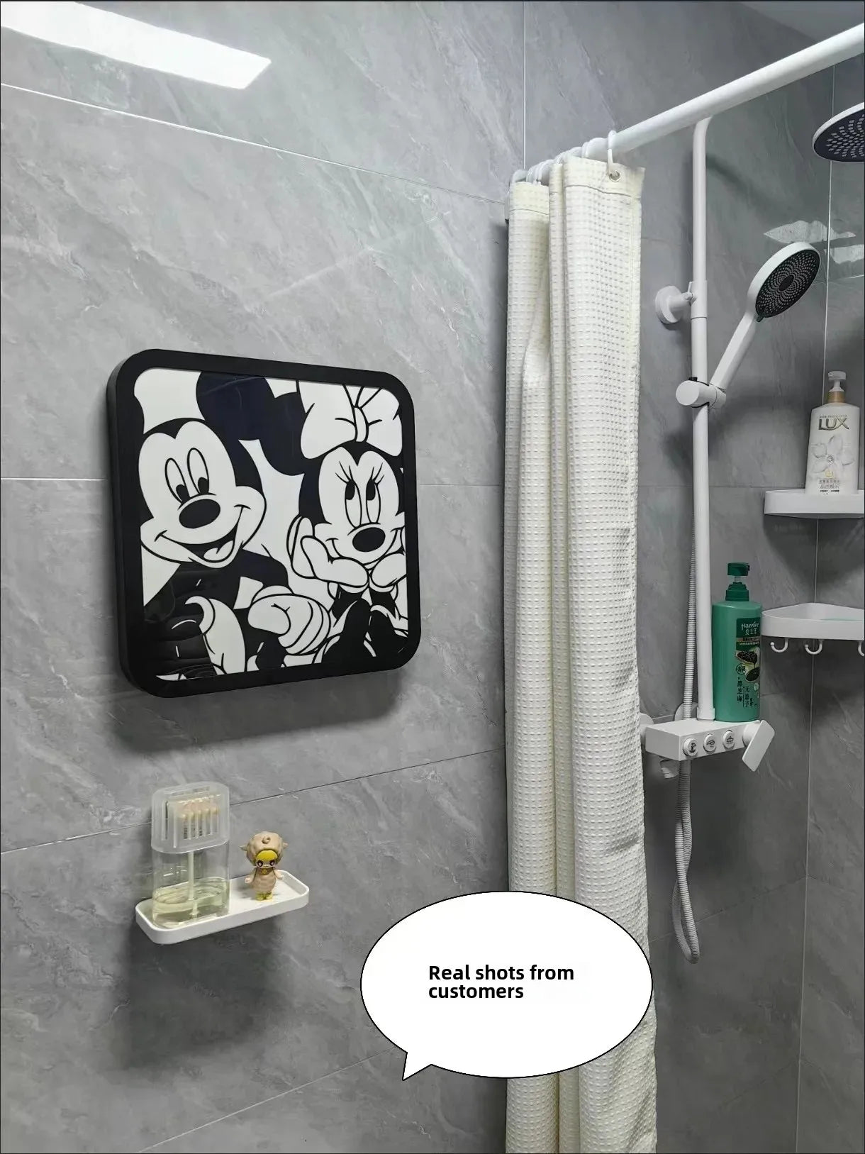 Bathroom Wall Art Storage Box Wardrobe Clothes Hanging Shelf Waterproof No Drilling Foldable Storage Cabinet For Toiletries