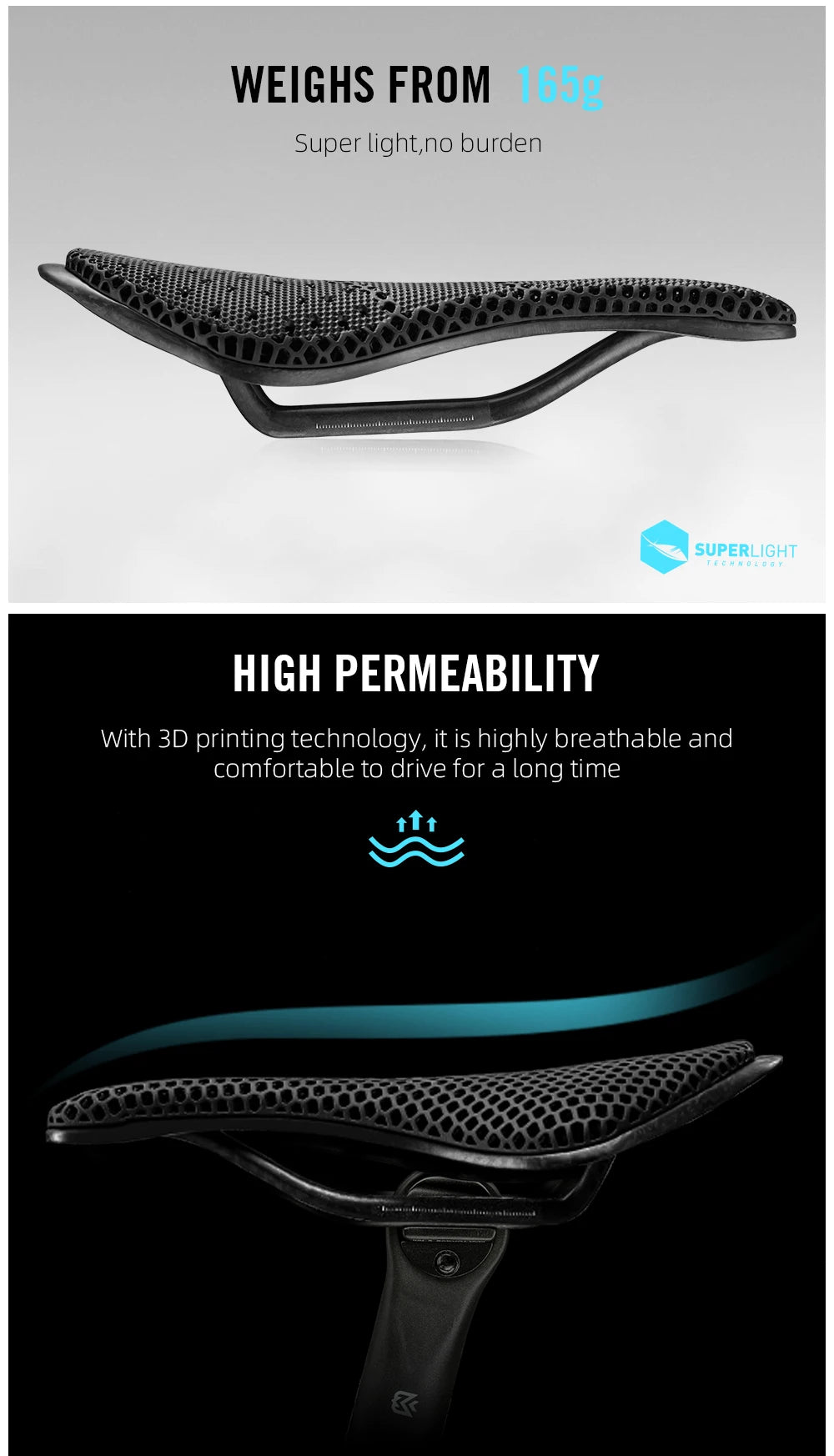 2024 RYET 3D Printed Saddle Ultralight Hollow Comfortable Full Carbon MTB Road Racing Bike Cycling Seat Bicycle Cushion Parts
