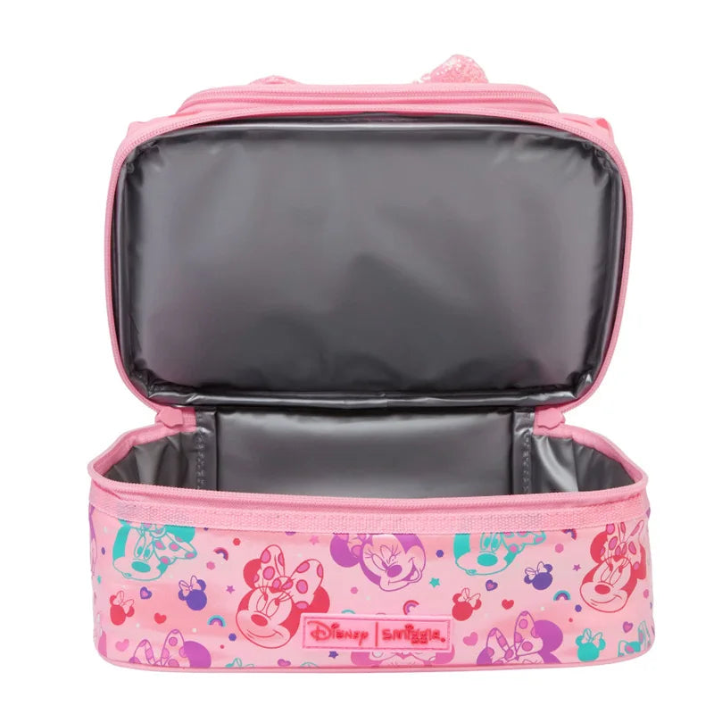 Cartoon Australia Smiggle Disney Minnie Girls Student School Bag Stationery Pen Case Lunch Bag Double Shoulder Backpack Gift