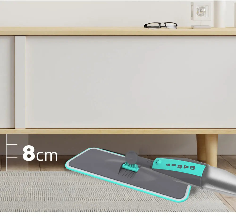 Magic Floor Cleaning Sweeper Brooms With Microfiber Pads 360° Rotation Flat Spray Floor Mop Broom For Cleaning Home Spin Mop