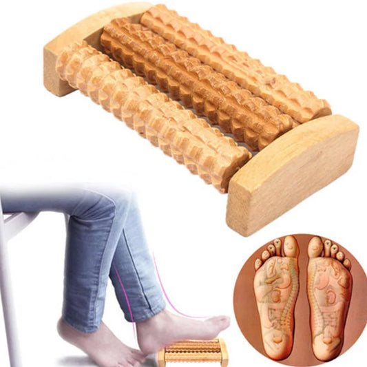 14cm Small Cheap Wooden Foot Roller Wood Care Massage Reflexology Relax Relief Massager Spa Gift Foot Massage Tool