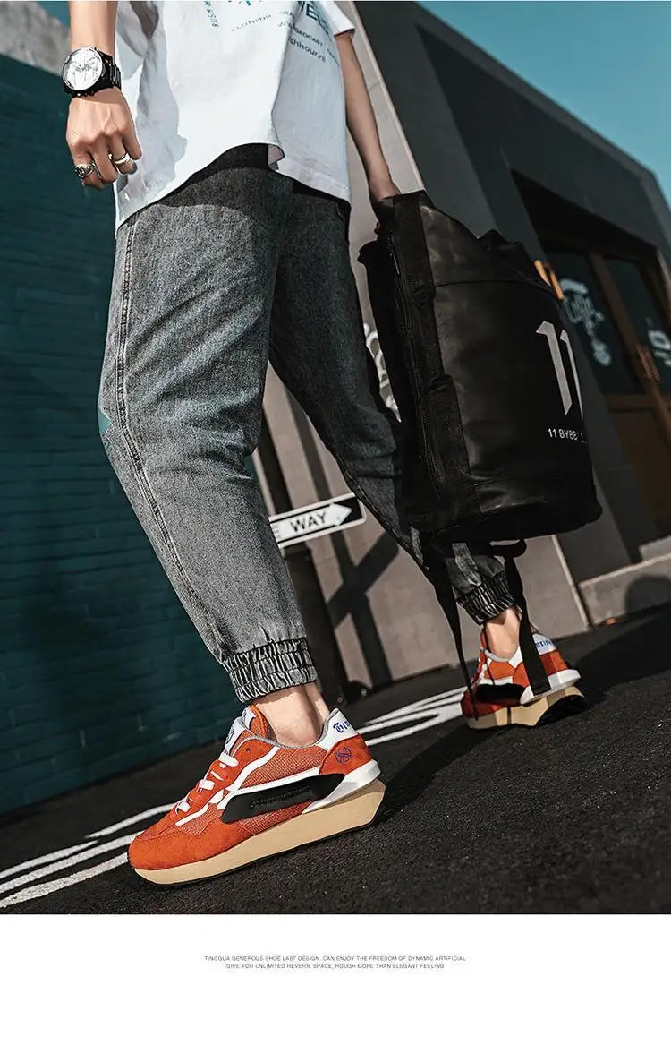 Men Lightweight non-slip walking shoes summer fashion outdoor sports shoes casual comfortable sports shoes