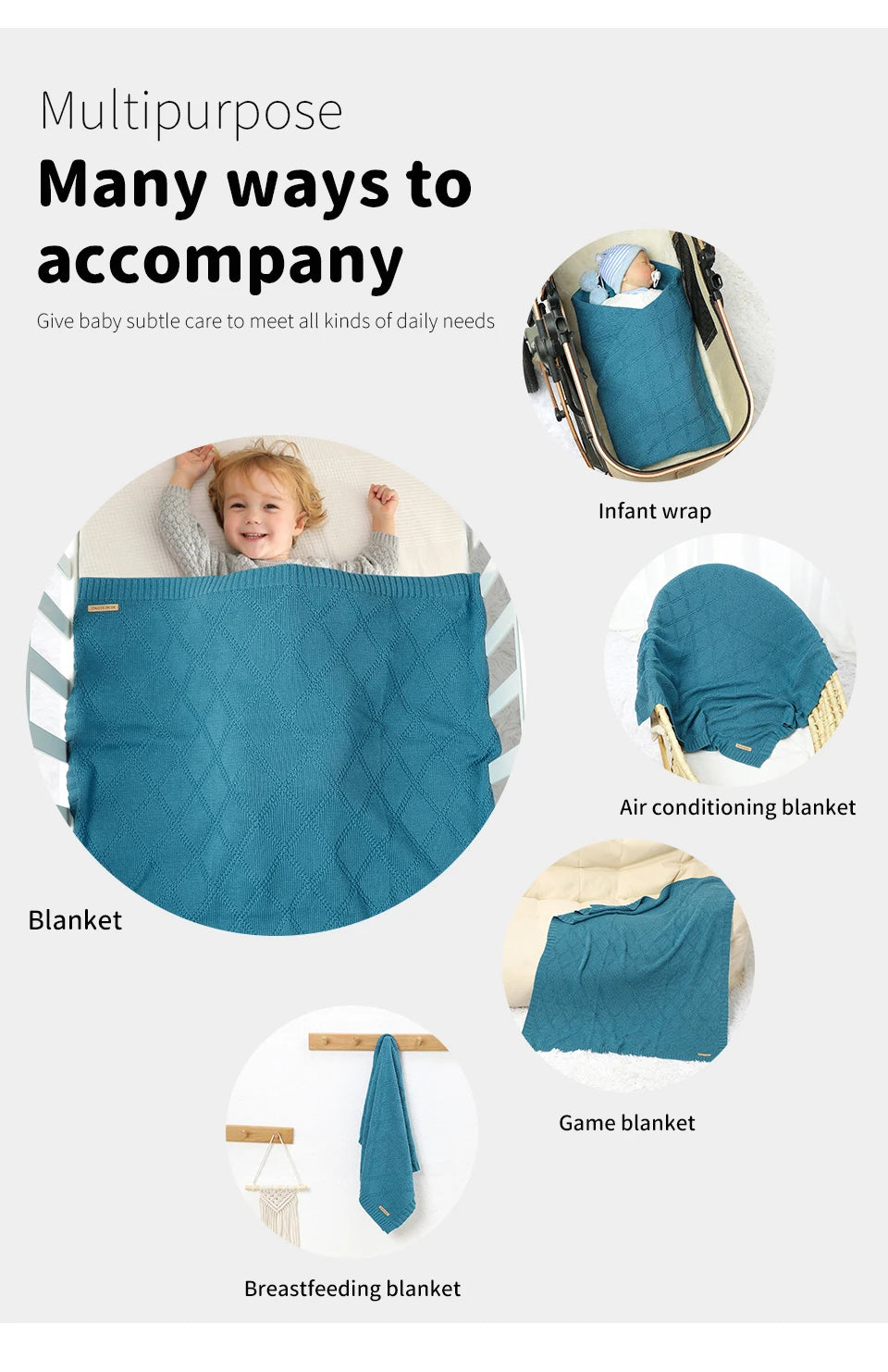 Cotton Baby Blankets Super Soft Newborn Infant Boy Girl Stroller Nursery Cover Quilts 90*70cm Toddler Outdoor Throw Playing Mats