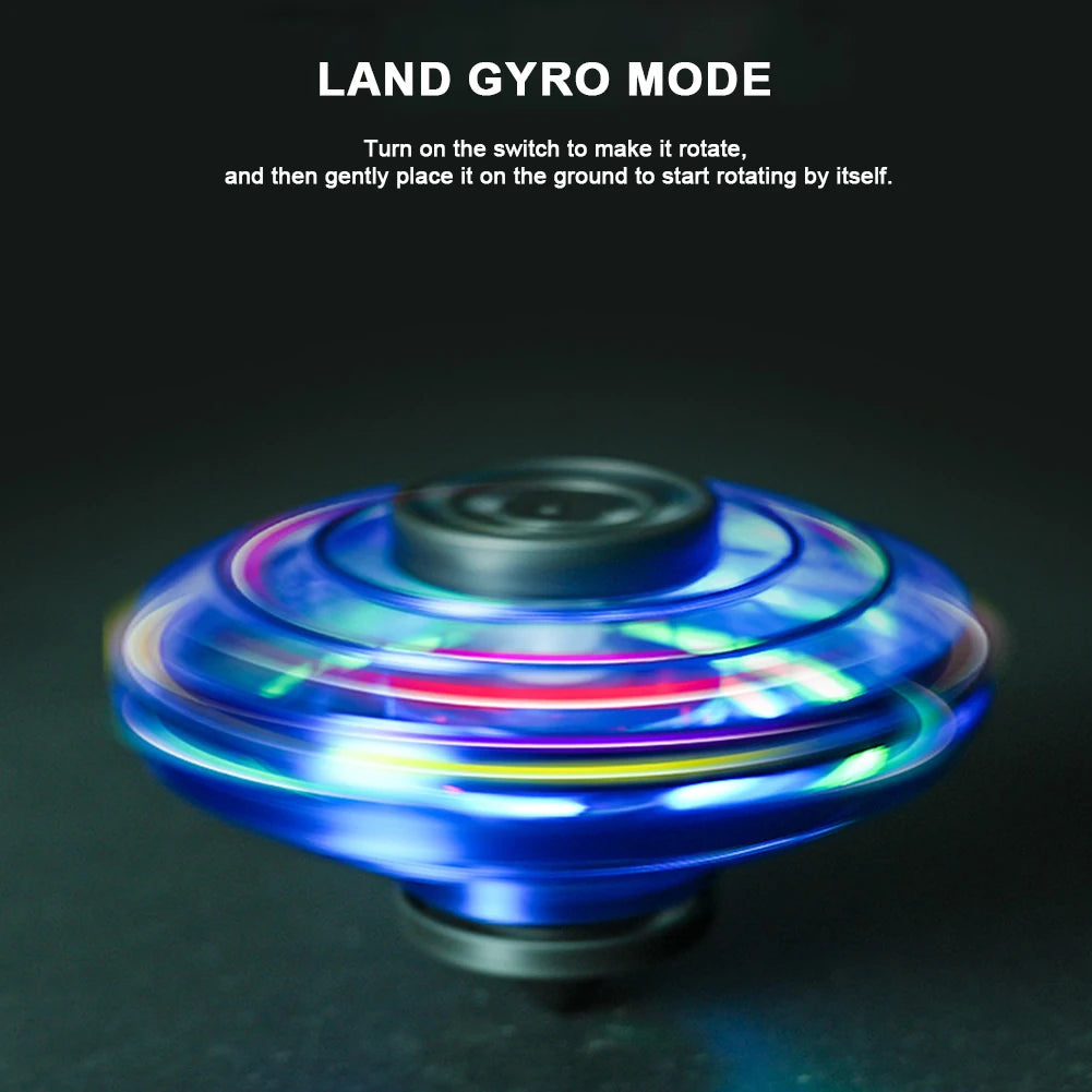 1-5PCS Fingertip Flying Gyro 360° Rotating Helicopter Spinner Toy 100mAh with LED Lights for Adult Kids Decompression Toy