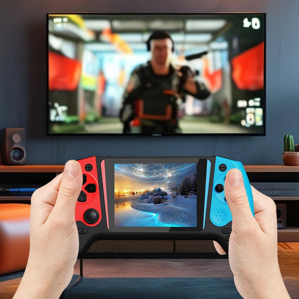 Retro Handheld Game Console 3.5inch LCD Screen Built-in 500 Games Gaming Console TV Connect Video Game Console for Single Player