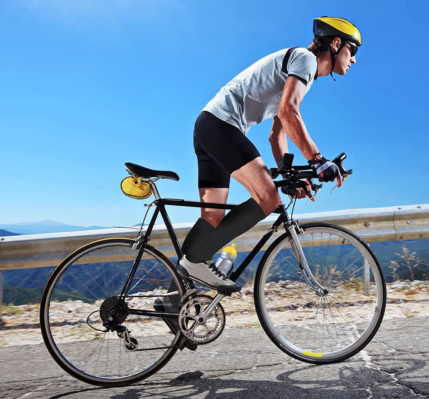 5 Pair Compression Socks Men Running Sport Socks Knee High 20-30mmHg Medical Edema Varicose Veins Women Compression Stocking