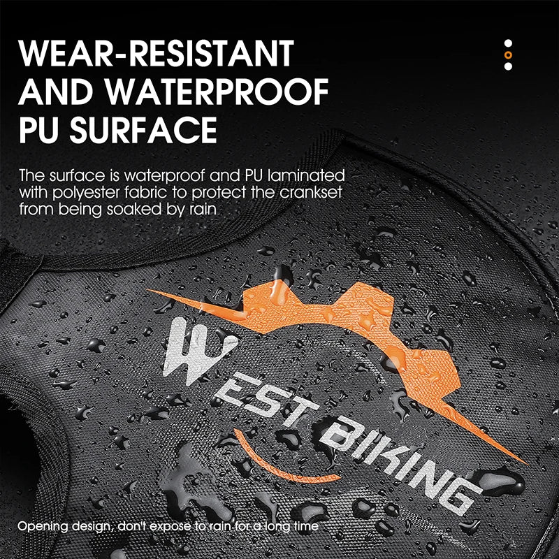 WEST BIKING Bicycle Crankset Protective Cover Waterproof Wear-resistant Chainring Protector Cover MTB Road Bicycle Accessories