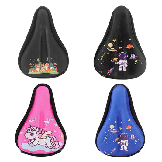 Kids Bike Seats Cushions Cover With Waterproofs Cover Bicycles Seats Protector Bike Saddles Pad Children Bicycles Accessories