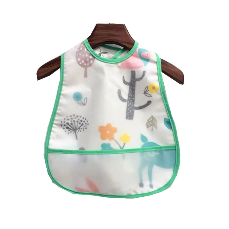 Waterproof Sleeveless Bibs Children Apron Adjustable Feeding Smock Bibs Kids Eating Dinner Breastplate Baby Bavoir Clothing