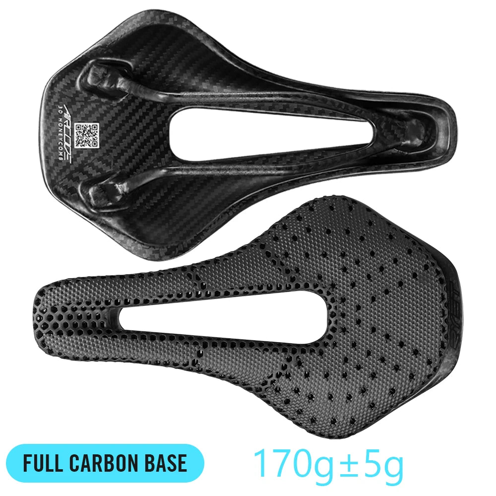 2024 RYET 3D Printed Saddle Ultralight Hollow Comfortable Full Carbon MTB Road Racing Bike Cycling Seat Bicycle Cushion Parts