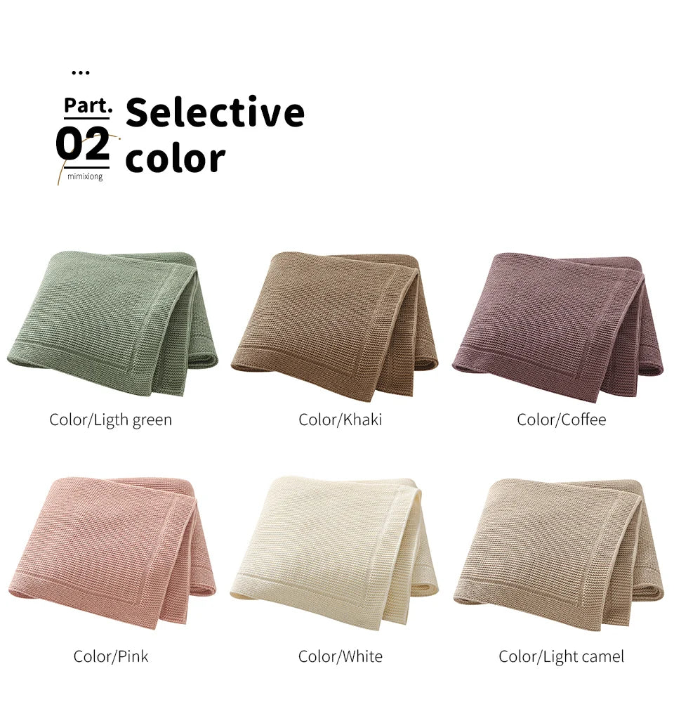 All Seasons Baby Cotton Security Blankets Solid Color Newborn Infant Nursery Swaddle Wraps Soft Muslin Baby Swaddle Blankets