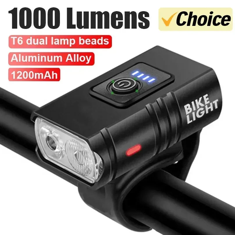 Cycling Bicycle Front Rear Light Set Bike Defense Flashlight Stick MTB Waterproof Taillight LED Lantern Bicycle Accessories