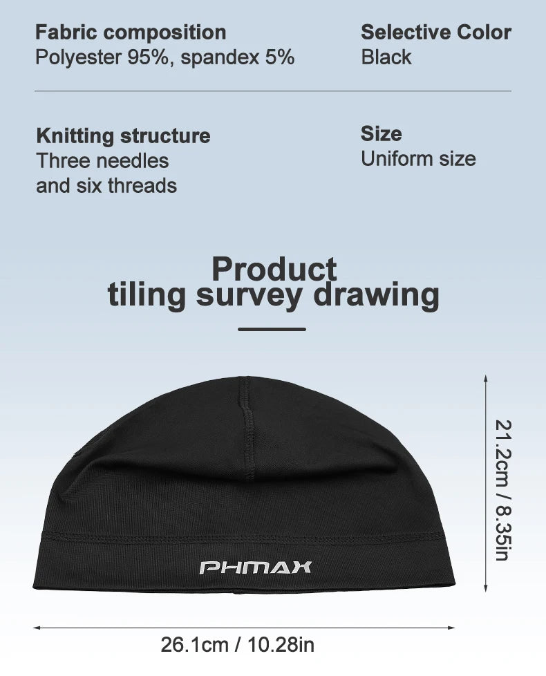 PHMAX Summer Breathable Cycling Cap Bicycle Hiking Fishing Hats Sport Tennis Elastic Hat Basketball Baseball Fashion Beanies