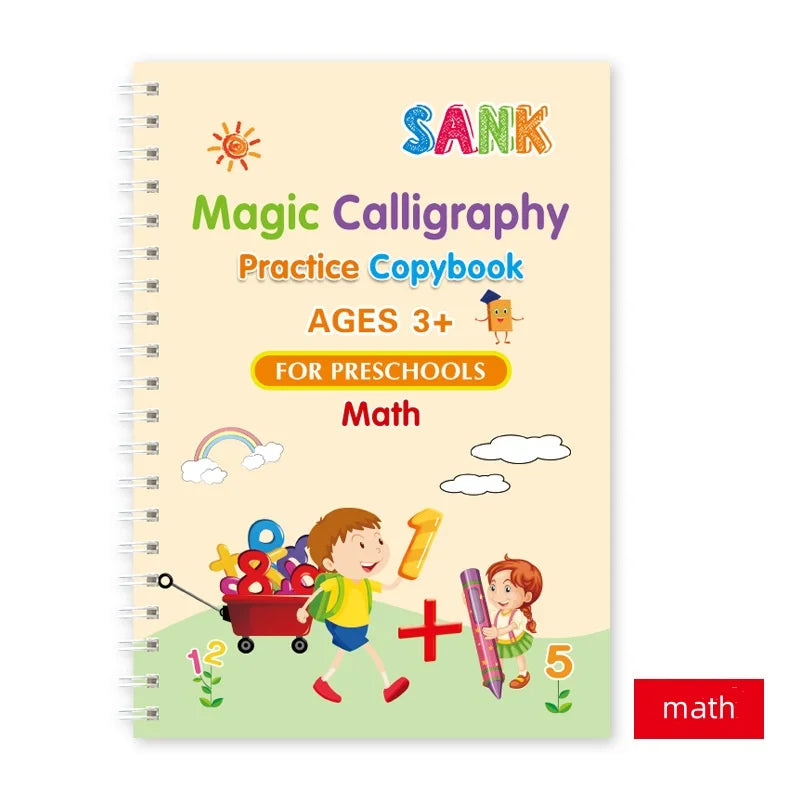 Magical Tracing Workbook Educational Montessori Books for Children Pen Control Training Reusable Calligraphy Copybook for Kids