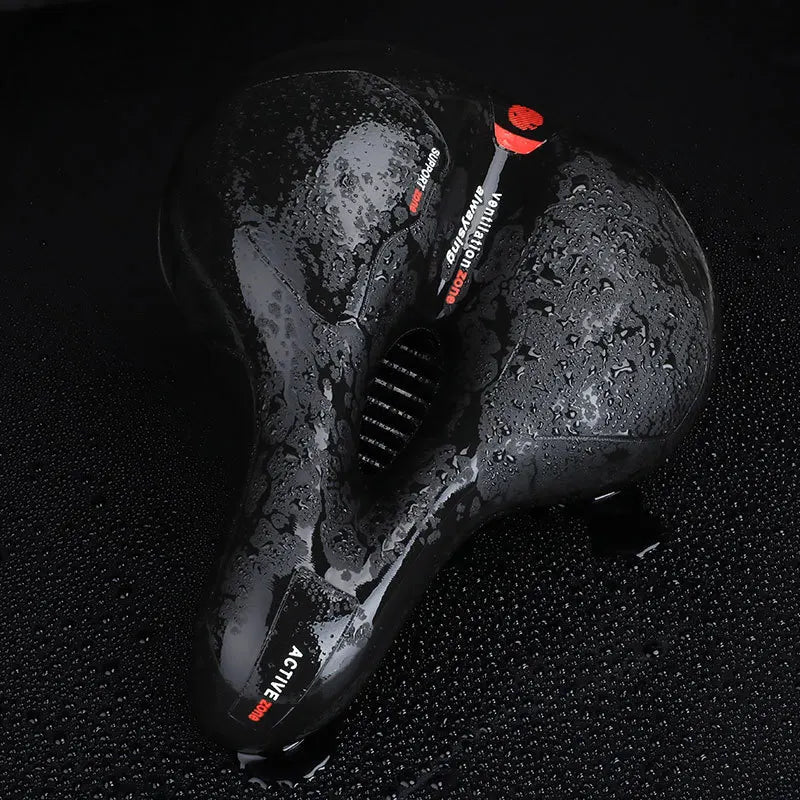 Large Road Bike Breathable Bicycle Saddle, Shock Absorbing Soft Comfortable Hollowed MTB Mountain Bike Seat Cushion with tools