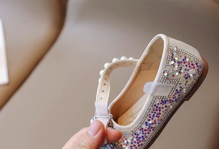 2025 New Fashionable Stylish Princess Crystal Shoes For Girls Children's Dance Kids Shoes Wholesale Medium