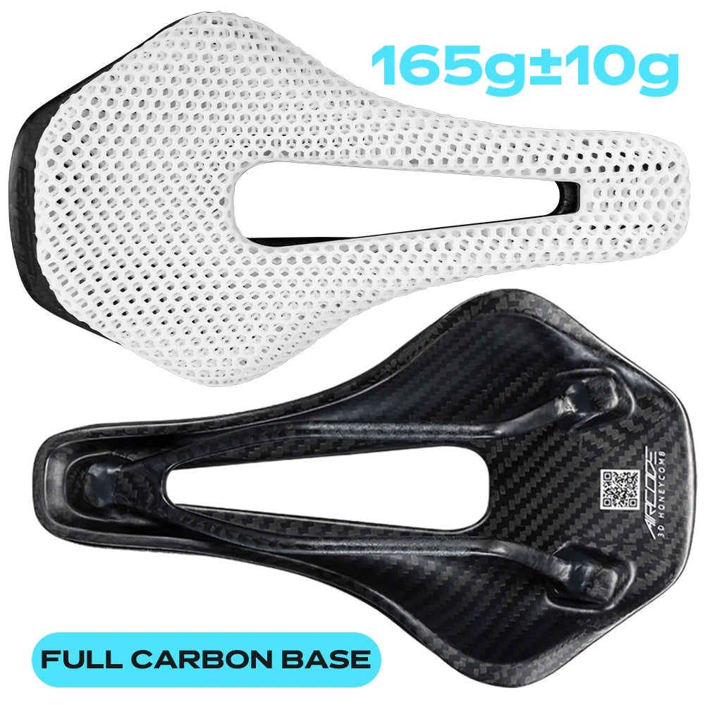 2024 RYET 3D Printed Saddle Ultralight Hollow Comfortable Full Carbon MTB Road Racing Bike Cycling Seat Bicycle Cushion Parts