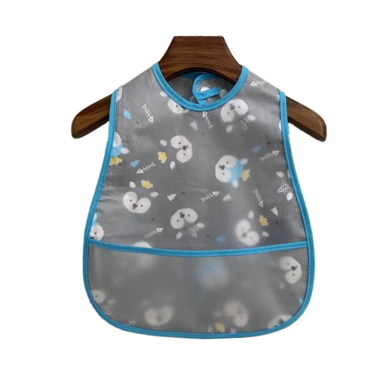 Waterproof Sleeveless Bibs Children Apron Adjustable Feeding Smock Bibs Kids Eating Dinner Breastplate Baby Bavoir Clothing
