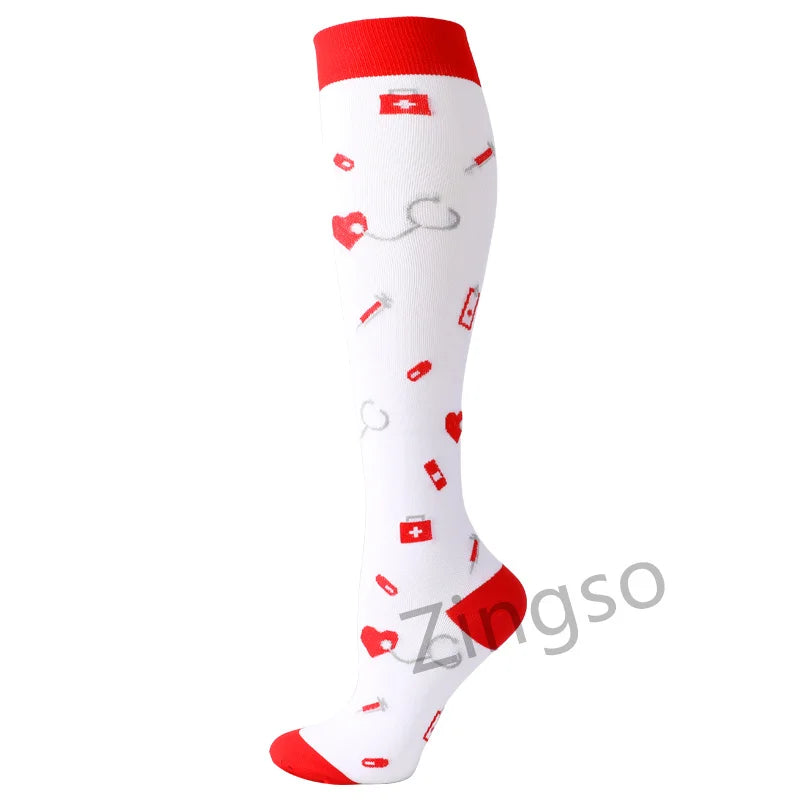 Running Compression Socks Summer 20-30 Mmgh Pregnant Edema Varicose Veins Varicose Veins Edema Diabetes Marathon Nurse Stocking