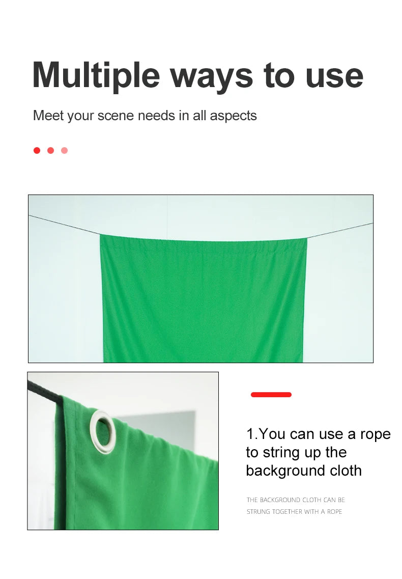 Wall Mounted Background For Photography Backdrop Cloth Studio Video Fond Photo White/Black Green Screen Muslin Shooting Paper