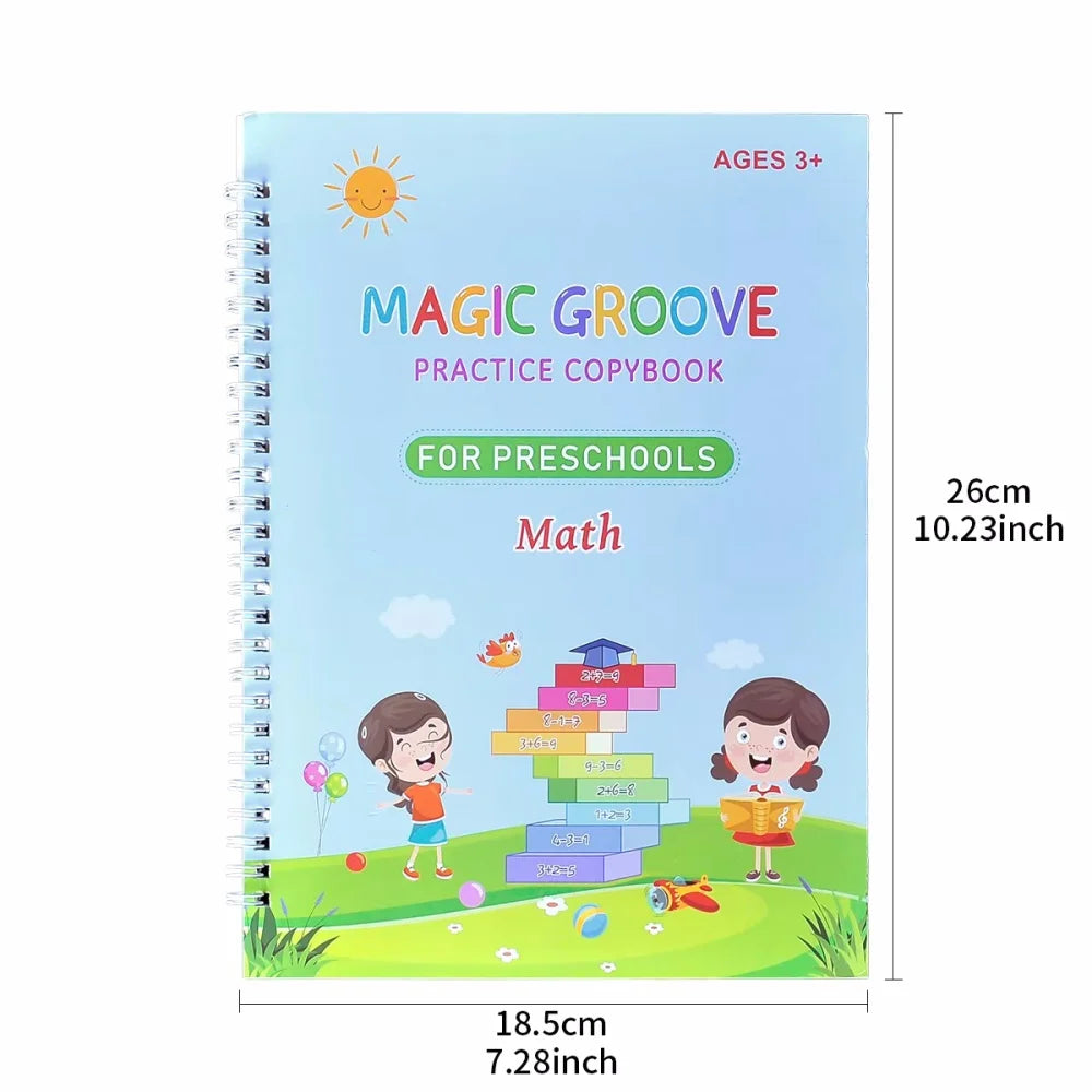 Magical Tracing Workbook Educational Montessori Books for Children Pen Control Training Reusable Calligraphy Copybook for Kids