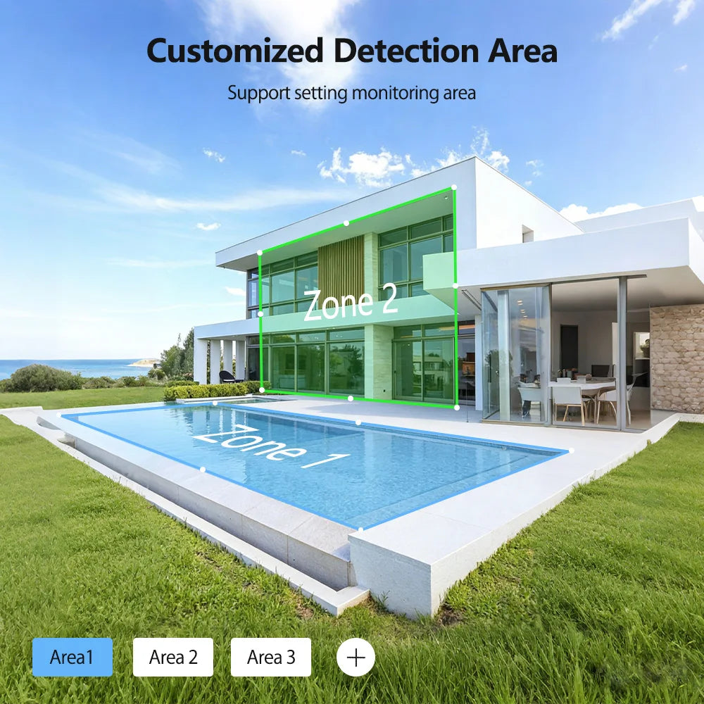 SZSINOCAM Wifi Camera with Dual Lens Dual Screens AI Human Detection Wireless Outdoor CCTV Security IP Camera