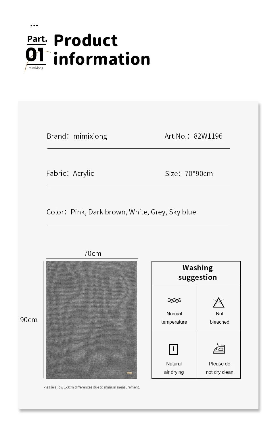 Baby Blankets Knitted Newborn Netural Breathable Month Swaddle Wrap Mat for Infant Boy Girl Crib Cellular Children 90*70cm Cover