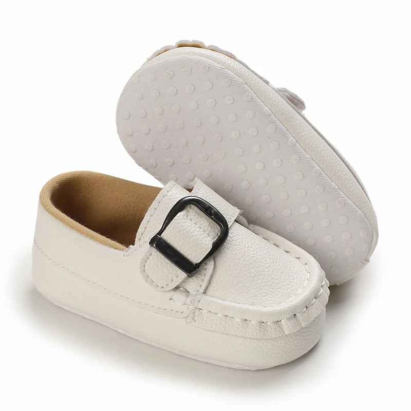 0-18 Months Infant Spring Shoe Newborn Infant Girls and Boys Recreational Baptism Non-Slip Walking Shoe White Soft-soled Sneaker