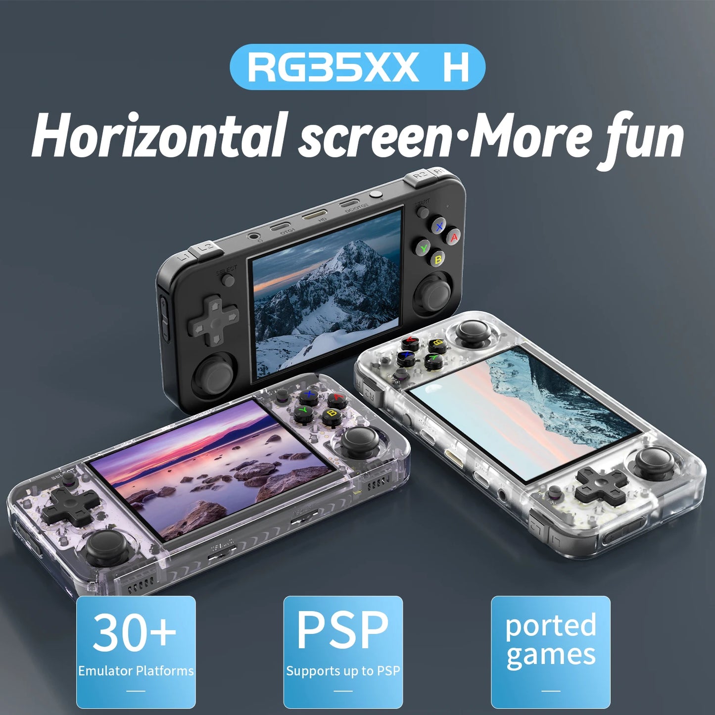 ANBERNIC RG35XX H Retro Handheld Game Video Player Console 3.5Inch IPS full viewing angle H700 quad HD Bluetooth 3300 mAh Gift