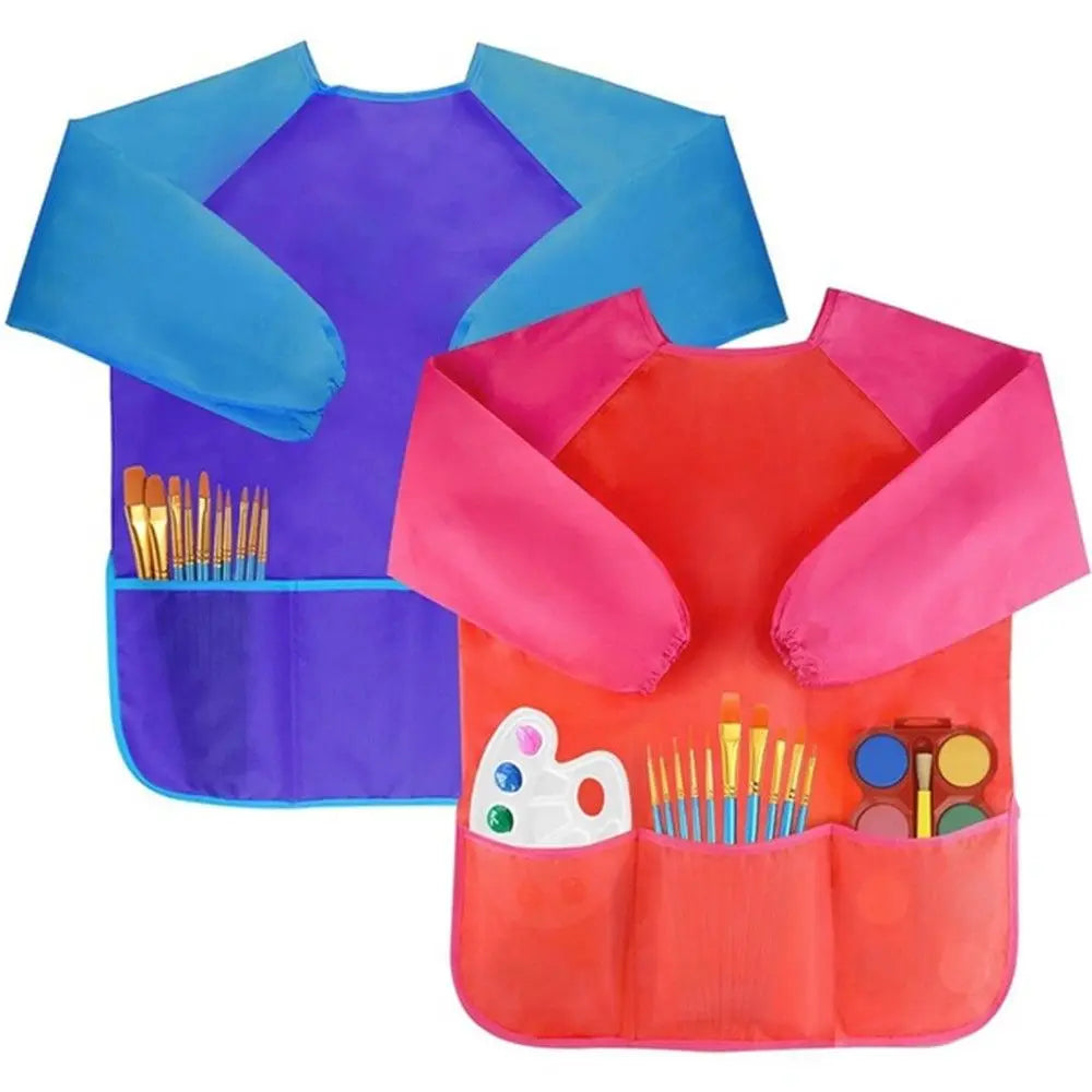 Children Art Baking Craft Kitchen Waterproof Art Kids Painting Apron Cooking Bib