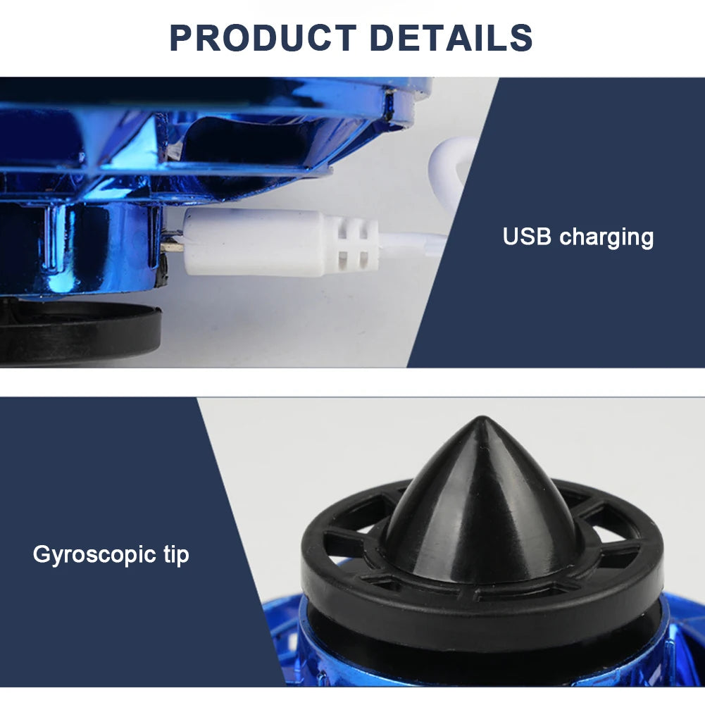 1-5PCS Fingertip Flying Gyro 360° Rotating Helicopter Spinner Toy 100mAh with LED Lights for Adult Kids Decompression Toy