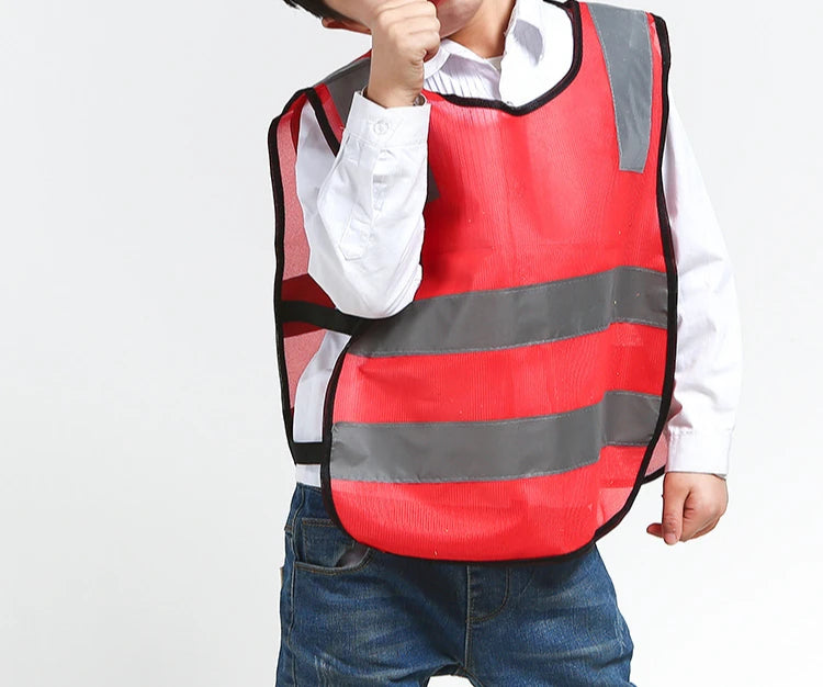 Children Kids Safety Reflective Apron Autumn Winter After School Reflective Warning Apron High Visibility Aprons Reflector
