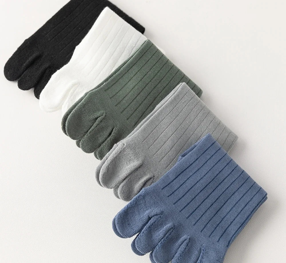 5 Pairs Summer Five Finger Socks for Men Thin Cotton Toe Socks with Separate Fingers Low Cut Ankle Sports Socks high quality