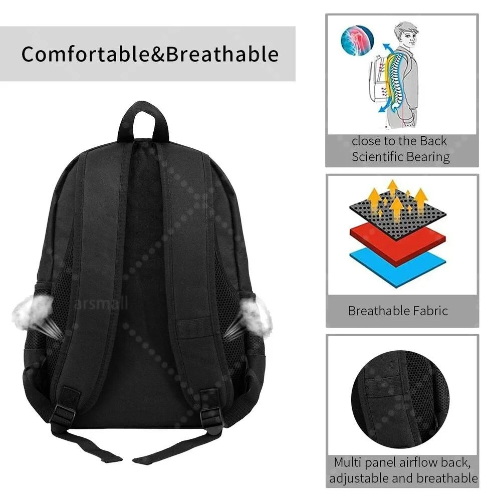 Cristiano Ronaldo CR7 Backpacks Lightweight School Bag Student Bookbag Unisex Laptop Daypacks for Travel Hiking Camping