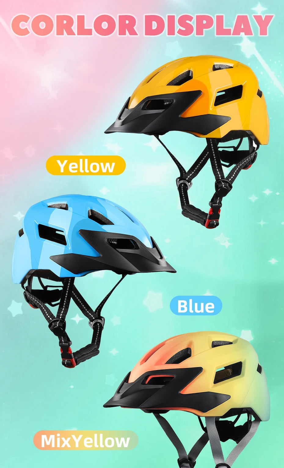 FUNWICT Children Bicycle Helmet Elbow Pads Protective Gear Sports Lightweight Safety Cap Bike Skateboard Roller Skating durable