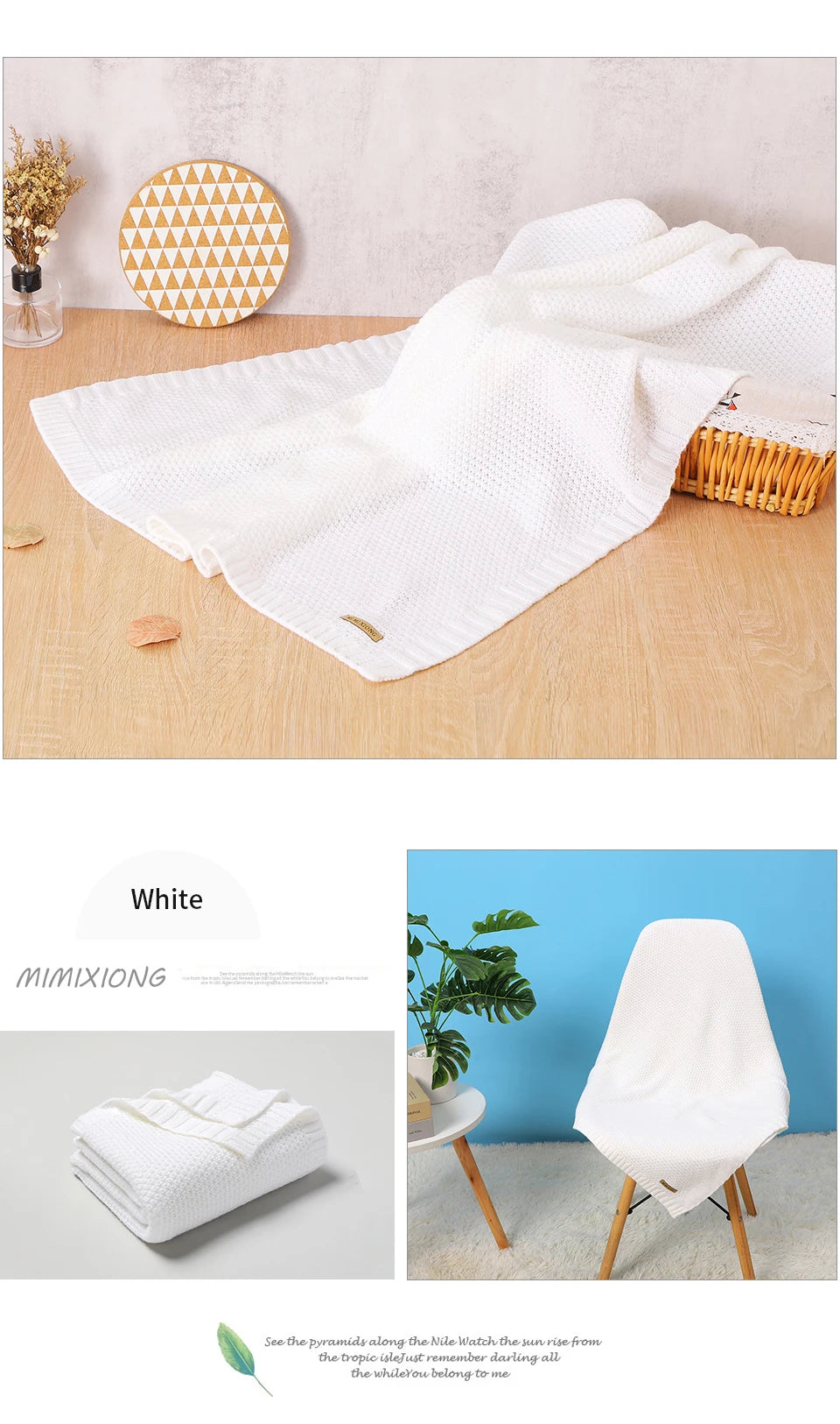 Newborn Baby Blankets Swaddle Wrap Breathable Knitted Infant Boys Girls Crib Cellular 100*80cm Toddler Throw Receiving Quilt Mat