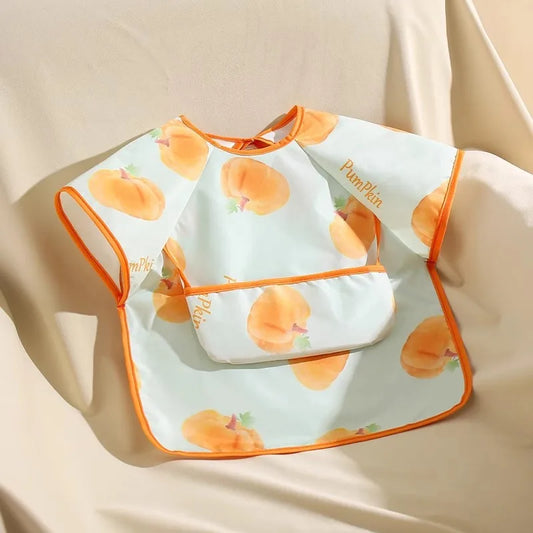 Short Sleeve Waterproof Baby Bibs Apron For Baby Kids Soft Feeding Bib Summer Baby Stuff Feeding Girls Boys Bibs Burp Cloths New